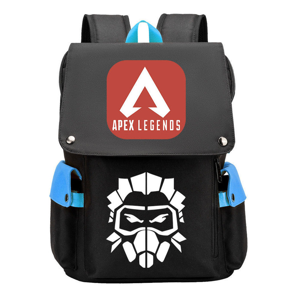 Apex Hero Print Usb Charging Head Youth School Bag Casual Backpack
