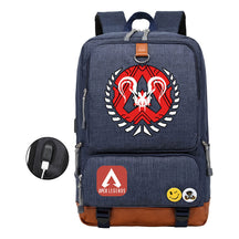 Apex Hero Print Usb Youth School Bag Leisure Travel Backpack