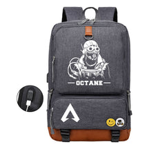 Apex Hero Print Usb Student Backpack For Leisure Travel Backpack