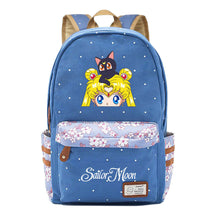 Anime Surrounding Beauty Girl Warrior Youth Student School Bag Fragmented Flower Boy's And Girl's Leisure Backpack