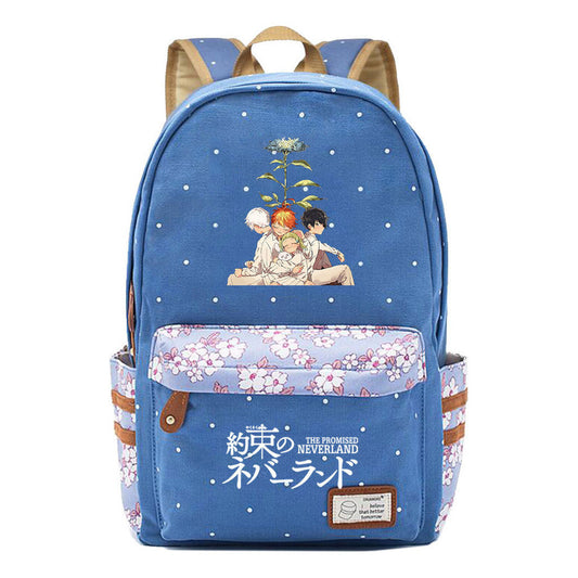Promised Dream Island Printed Teenage Student Backpack With Floral Floral Floral Casual Backpack For Men And Women