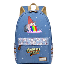 Cartoon, Anime, Bizarre Town, Teenage Student Backpacks, Floral Men's And Women's Backpacks