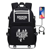 Strange Story Printed Usb Youth Student Backpack For Men And Women's Leisure Travel Backpack