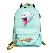 Super Mario Printed Teenage Student Backpack For Men And Women With Casual Woven Straps Backpack