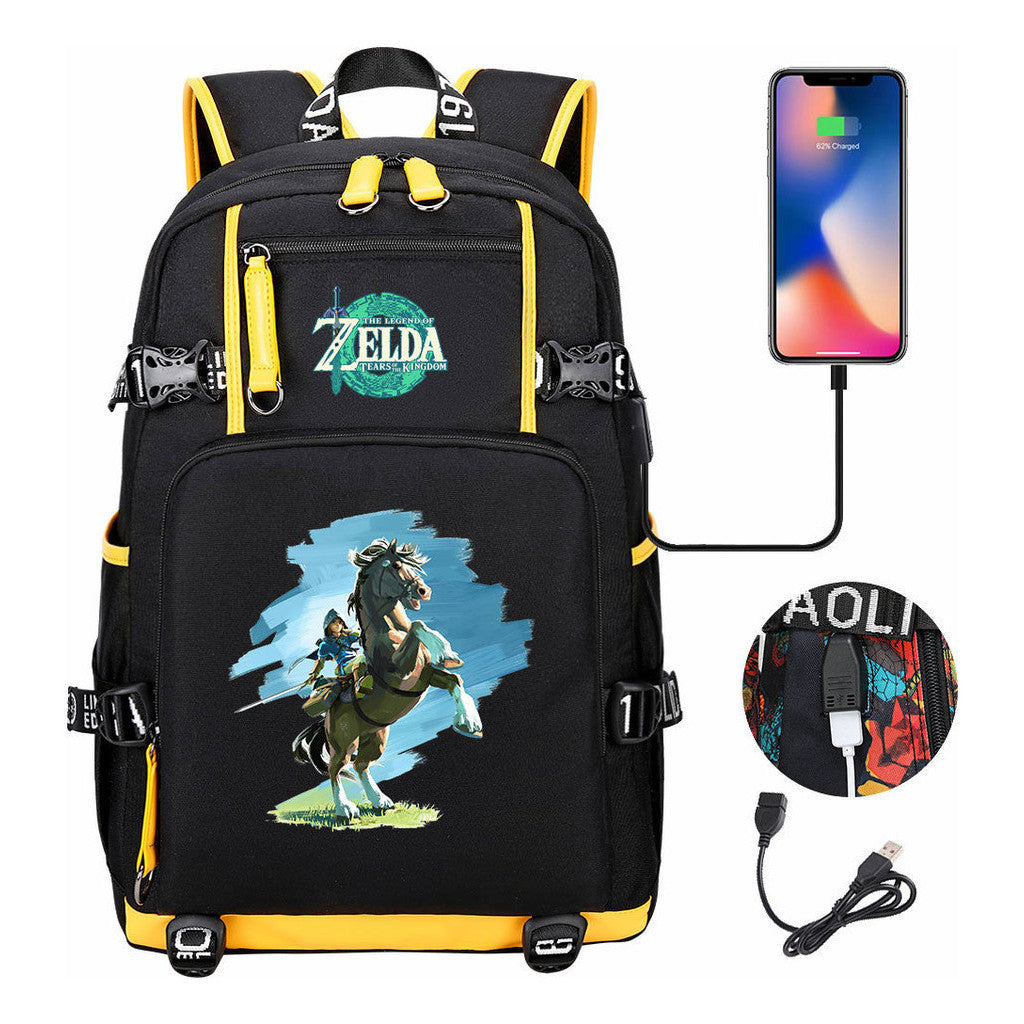 Printed Teenage Student Backpack For Men And Women's Travel Backpacks