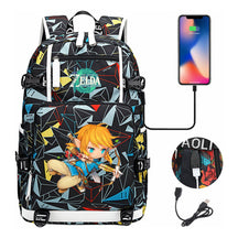 Printed Teenage Student Backpack For Men And Women With Backpacks