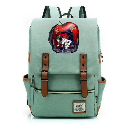 Manga Death Note Youth Student School Bag Men's And Women's Leisure Belt Buckle Backpack