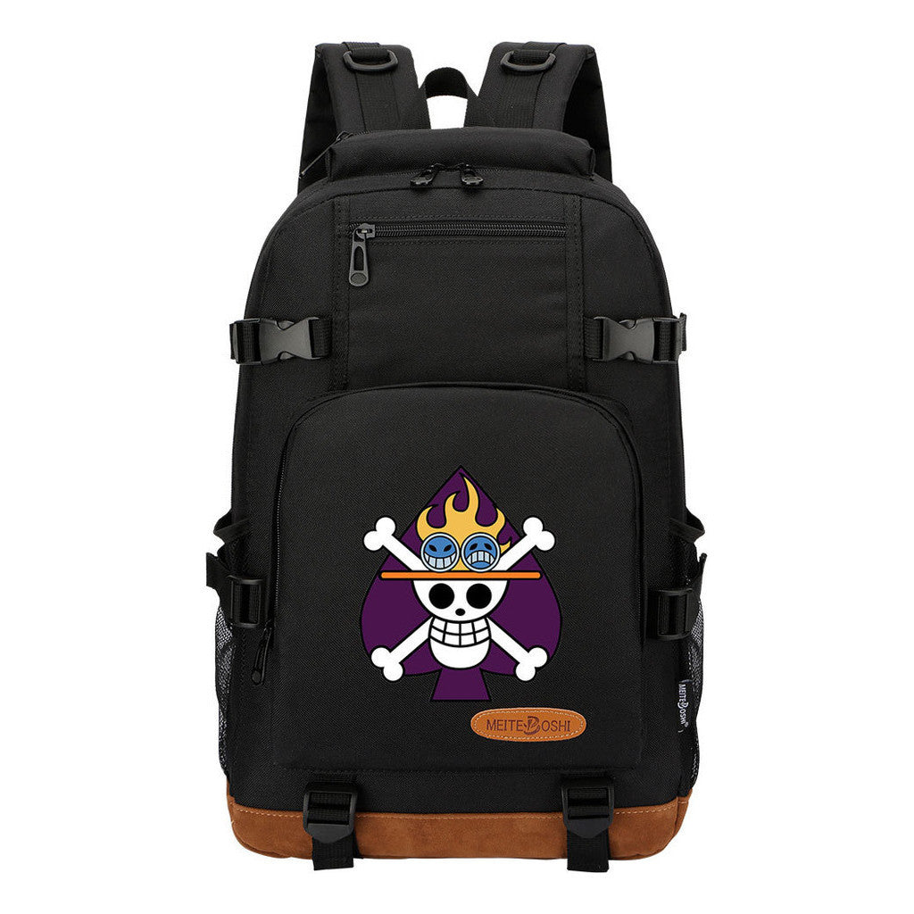 Pop Anime Pirate Wang Lufei, Teenage Student Backpack, Men's And Women's Backpack