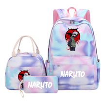 Naruto Girls School Bag Lunch Bag Three Piece Set Backpack Set