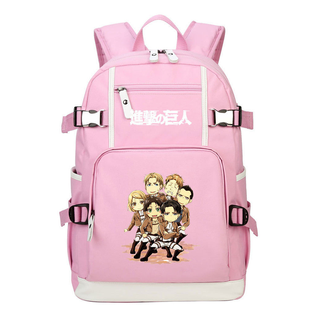 Giant Soldier Captain Alan Of Anime Attack Student Backpacks, Men's And Women's Backpacks, Leisure Travel Backpacks, Backpacks