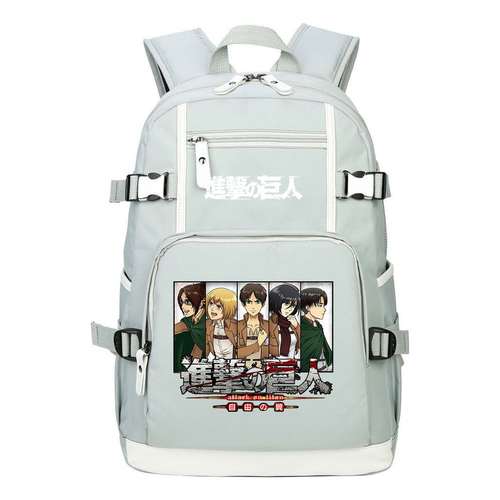 Giant Soldier Captain Alan Of Anime Attack Student Backpacks, Men's And Women's Backpacks, Leisure Travel Backpacks, Backpacks