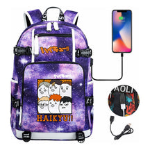 Volleyball Youth Usb Large Capacity Youth Student School Bag Men's And Women's Leisure Travel Backpack