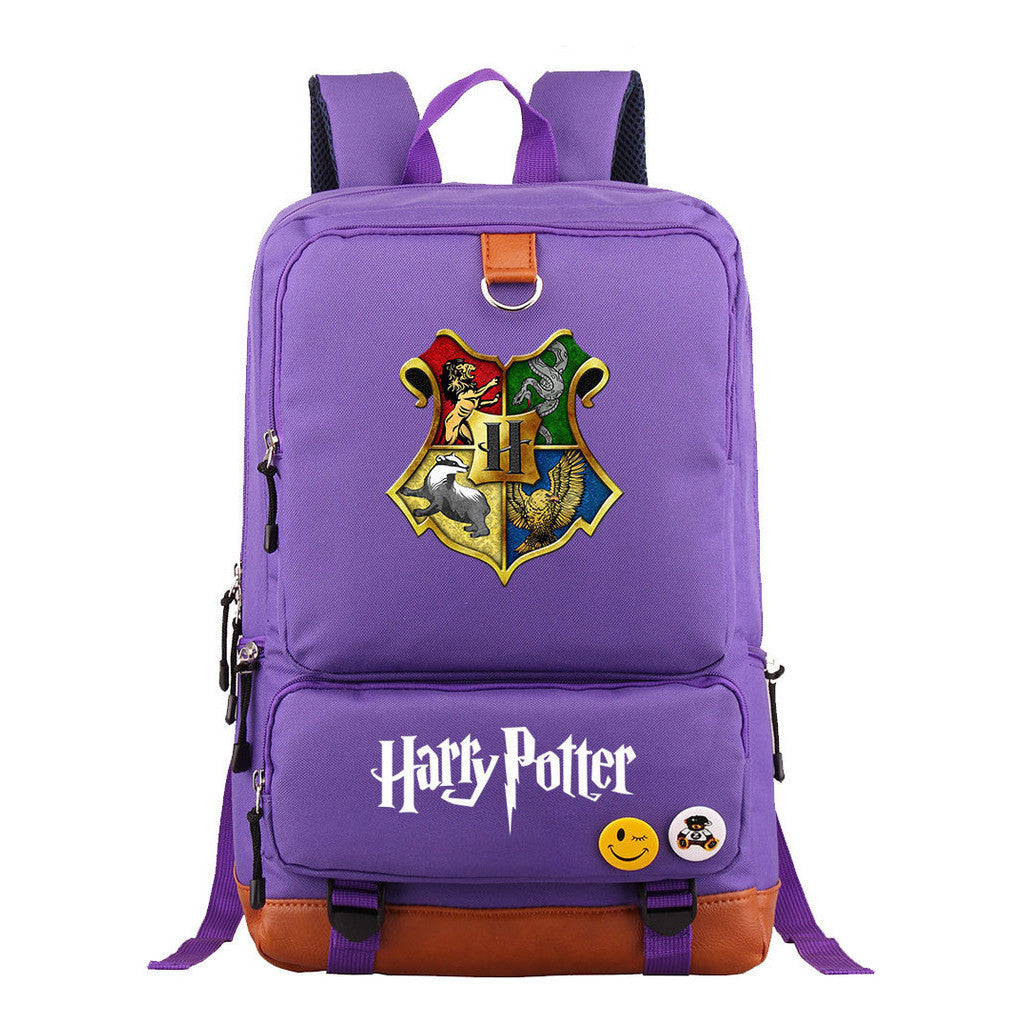 School Of Witchcraft And Wizardry Youth Student School Bag Large Capacity Travel Bag Men's And Women's Backpack
