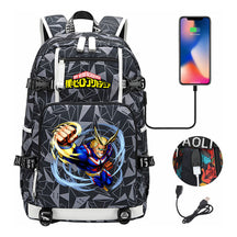My Heroes Academy Usb Youth Student Backpack For Men And Women's Travel Backpacks