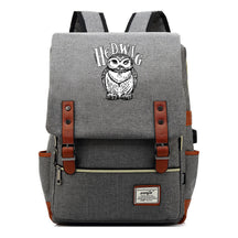 School Of Witchcraft And Wizardry Youth Student Backpack Usb Men's And Women's Leisure Belt Buckle Backpack