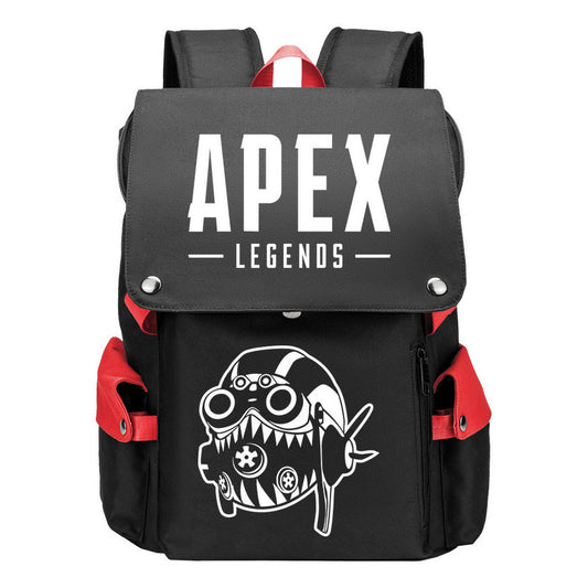 Apex Hero Print Usb Charging Head Youth School Bag Casual Backpack