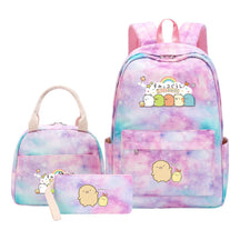 Corner Biology Student School Bag Lunch Bag Three Piece Set Backpack Set