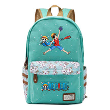 Anime Pirate King Lufei Printed Student School Bag Fragmented Flower Leisure Backpack
