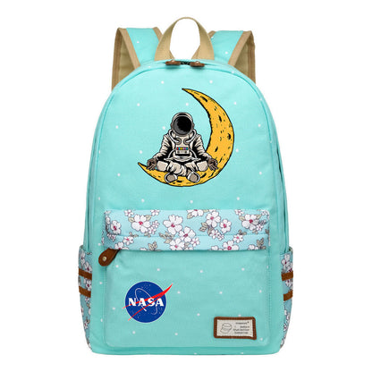 Fashionable Printed Student Backpack From Nasa, Casual Backpack