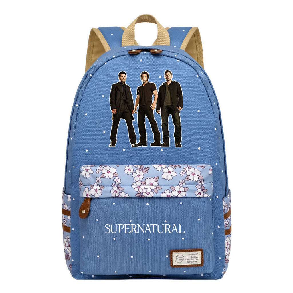 Evil Power Printed Youth And Girls School Bag Fashion Boy's And Girl's Leisure Backpack