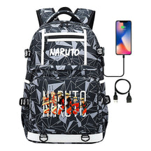 Naruto Usb Youth Student School Bag Men's And Women's Backpack Leisure Travel Bag