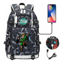 Game Zelda Legend Printed Youth Student Backpack For Men And Women With Large Capacity Leisure Travel Backpack