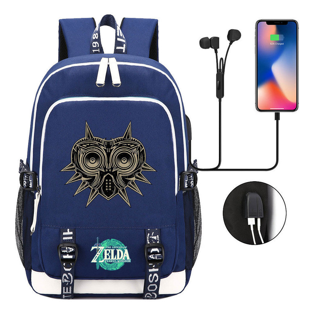 Usb Youth Student Backpack For Men And Women's Leisure Sports Backpack
