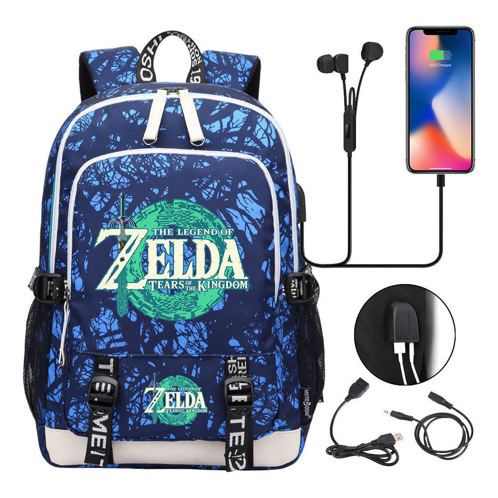Usb Student Backpack For Men And Women's Leisure Sports Backpack