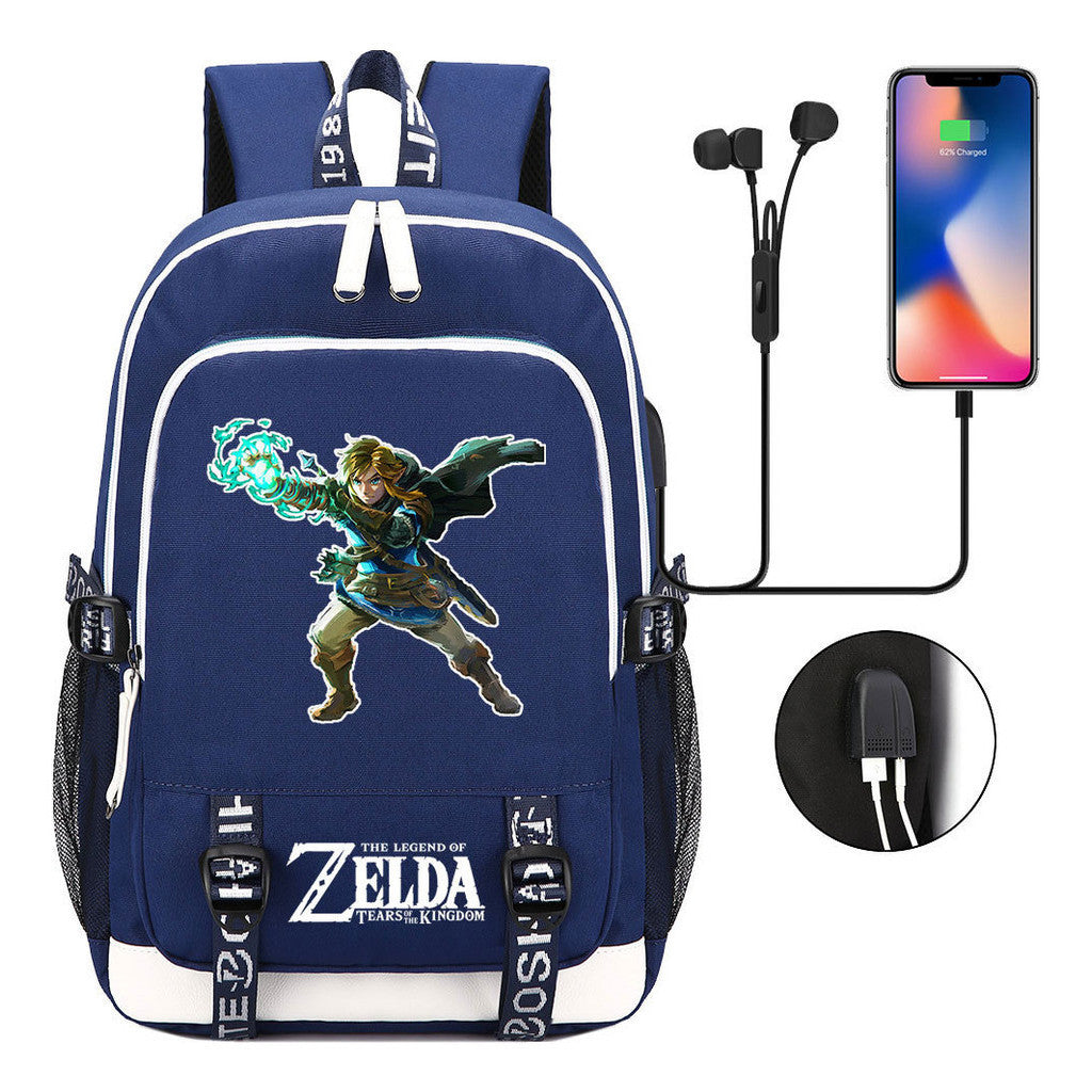 Usb Teen School Bag Men's And Women's Sports Backpacks