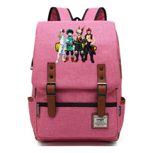 Anime My Heroes Academy Printed Youth Student Backpack Men's And Women's Leisure Belt Buckle Classic Backpack
