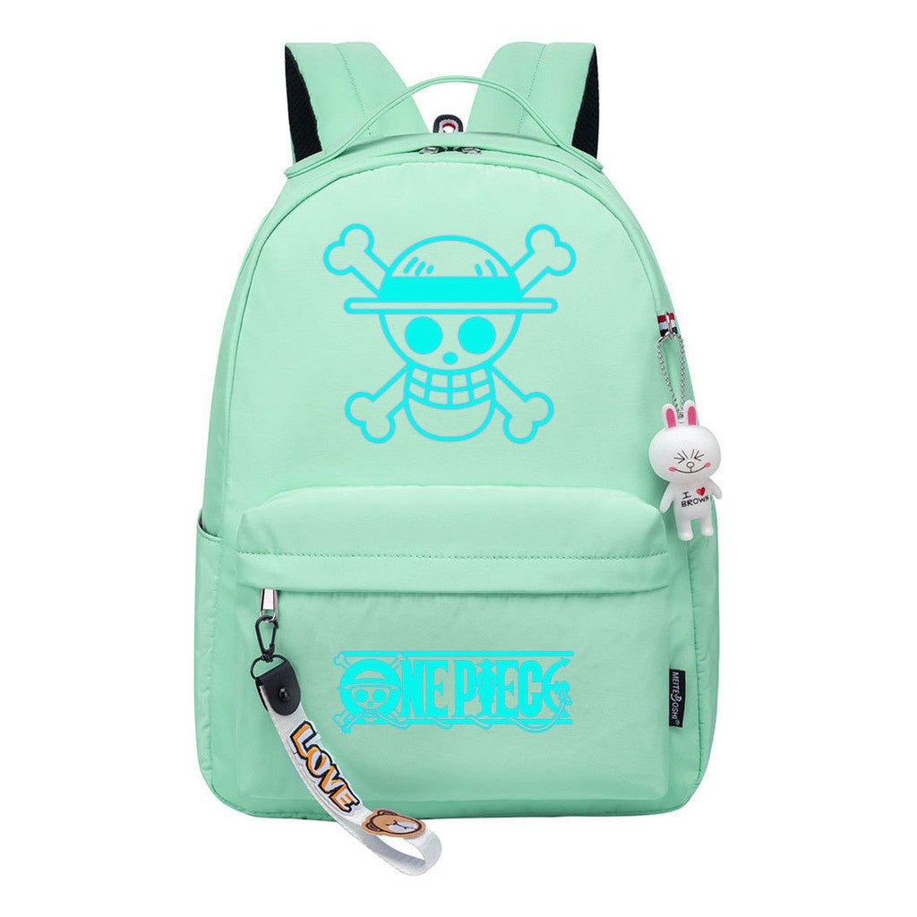Cartoon Pirate Wang Lufei Youth Student School Bag Leisure Bag Girl Backpack