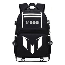 Sports Football Star Printed Usb Youth Student Backpack, Men's And Women's Backpack, Leisure Travel Bag