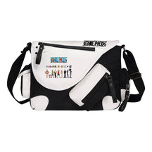 Anime One Piece Print Youth Student School Bag Canvas Single Shoulder Bag Men's And Women's Leisure Straddle Backpack