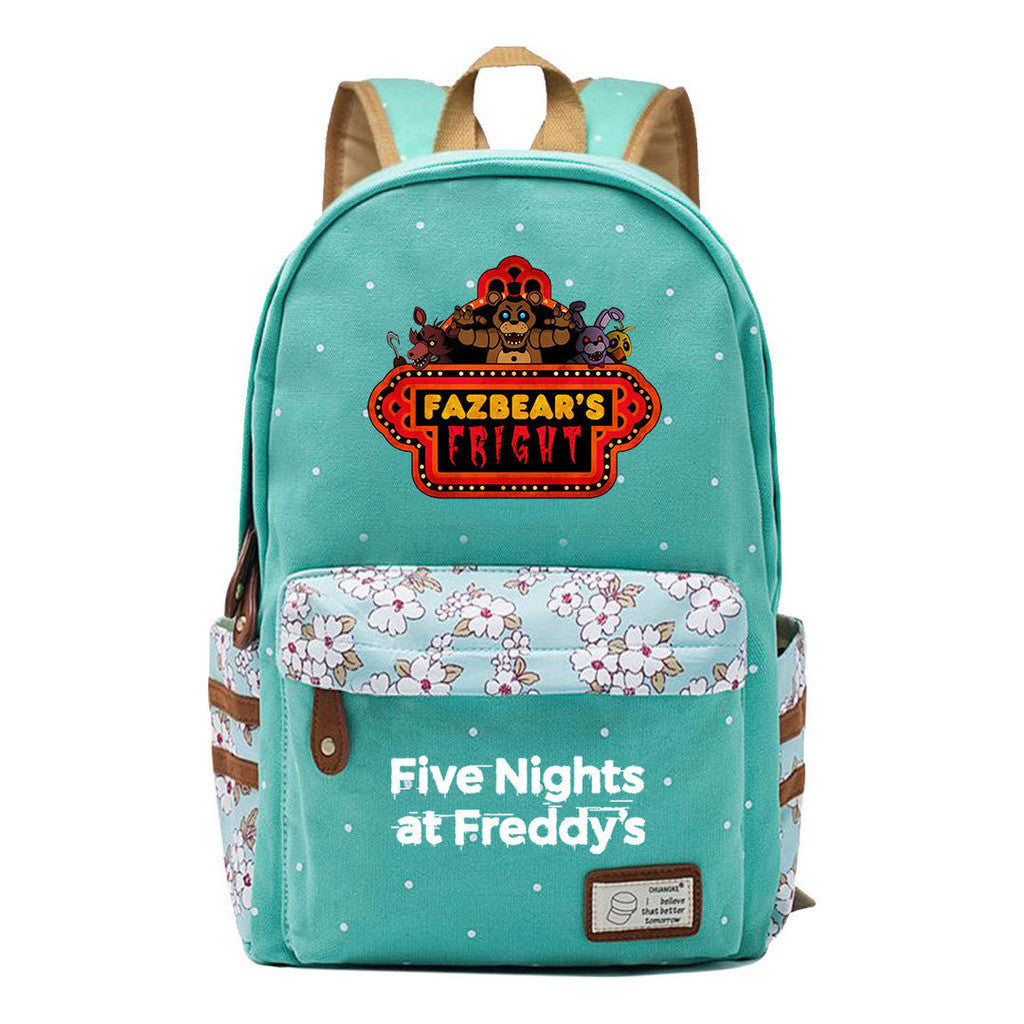 Toy Bear Game Fashion Printed Teenage Girls Student School Bag Men's And Women's Casual Canvas Backpack