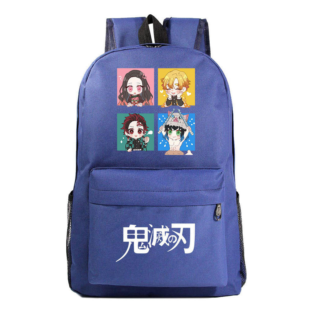 Cartoon Fashion Printed Youth Student Backpack Men And Women's Leisure Backpack