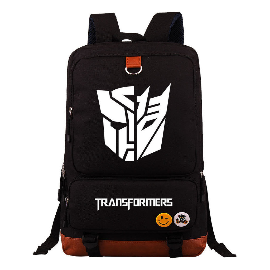 Cartoon Anime Transformation Mecha Student Backpack, Men's And Women's Backpack, Travel Bag