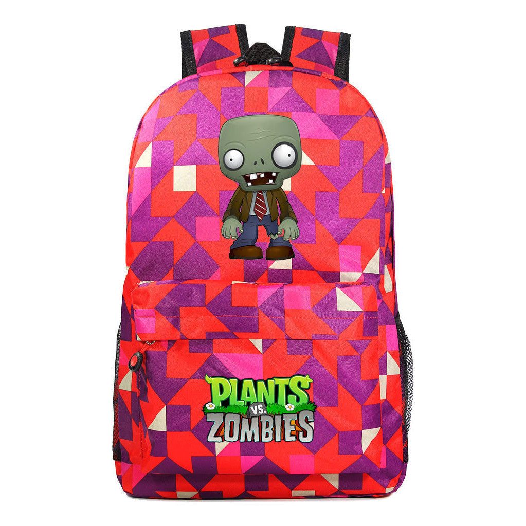 Game Plants Youth Student School Bag Men's And Women's Leisure Backpack