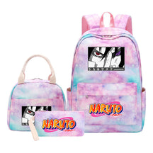 Naruto Student Girl Backpack Lunch Bag Three Piece Set Backpack Set