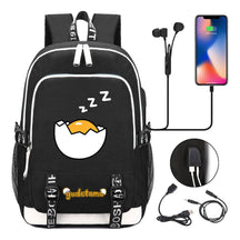 Comic Egg Yolk Lazy Egg Teenage Student Backpack Usb Boys And Girls Casual Backpack