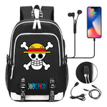 Anime Pirate Wang Lufei Youth Student School Bag Usb Men's And Women's Leisure Backpack