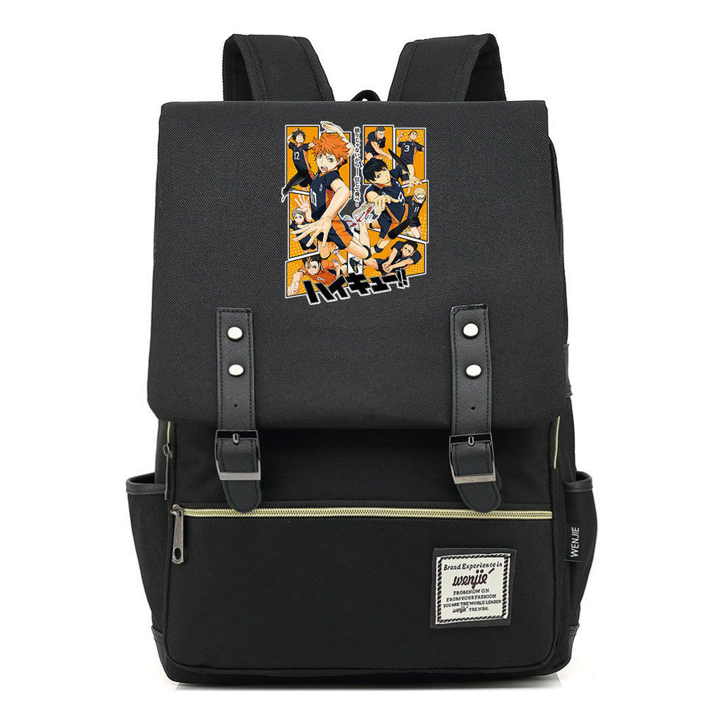 Volleyball Youth Printed Youth School Bag Casual Belt Buckle Classic Backpack