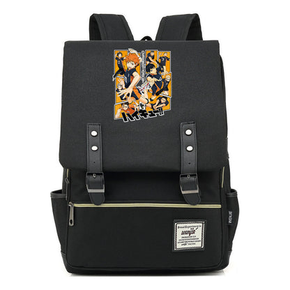 Volleyball Youth Printed Youth School Bag Casual Belt Buckle Classic Backpack