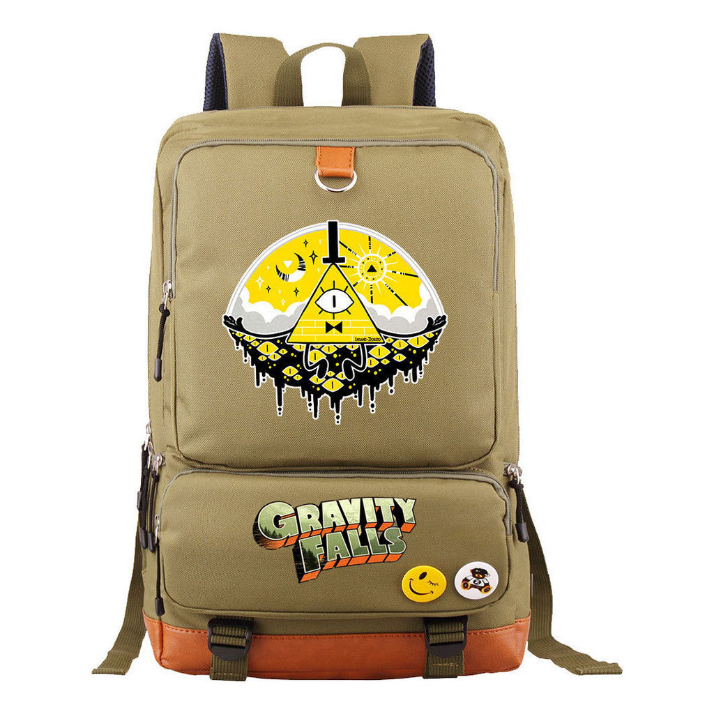 Strange Town Youth Student School Bag Large Capacity Travel Bag Men's And Women's Backpack