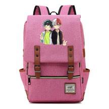 Anime My Heroes Academy Printed Youth Student School Bag Casual Belt Buckle Classic Backpack