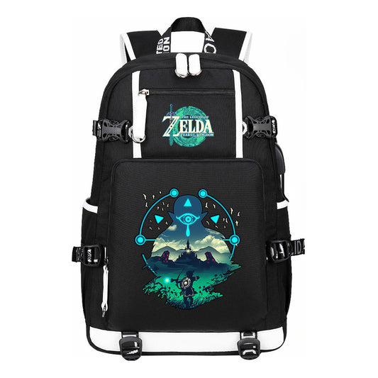 Printed Youth Student School Bag Large Capacity Leisure Travel Backpack