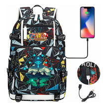 Printed Youth Student School Bag Large Capacity Leisure Travel Backpack