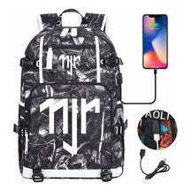 Football Star Neymar Printed Youth Student Backpack With Large Capacity