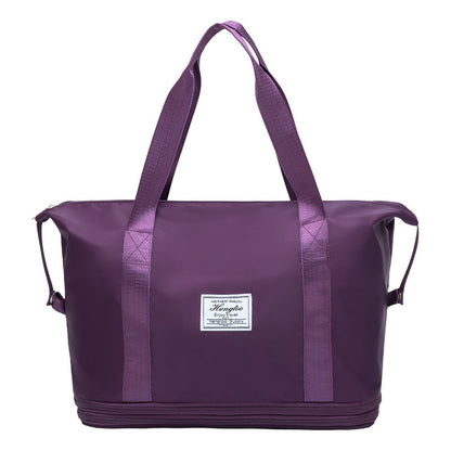 Travel Bag With Large Capacity, Foldable Storage Bag, Simple And Lightweight Fitness Bag, Shoulder Bag