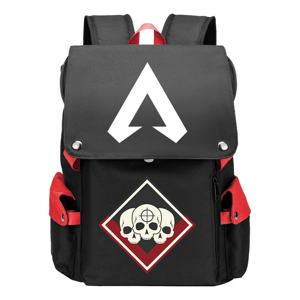 Apex Hero Print Usb Charging Head Youth School Bag Casual Backpack