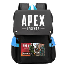 Apex Hero Print Usb Charging Cap Head Style Student School Bag Casual Backpack